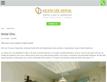 Tablet Screenshot of gelencserdental.com